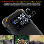 HOTWAV Cyber 13 Rugged Phone 6.6-Inch 8GB RAM+128GB ROM 10800mAh