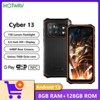 HOTWAV Cyber 13 Rugged Phone 6.6-Inch 8GB RAM+128GB ROM 10800mAh