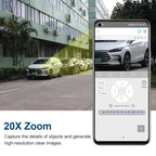 LS VISION 8MP 20X Optical Zoom Dual Screen 4G Sim Solar Camera 4K WiFi PTZ Dual PIR Detection Humanoid Camera