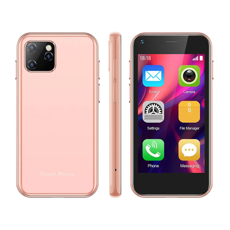 Soyes XS11 Mini Smartphone Android 8.1 2GB+16GB 3D Glass Body Quad Core Mobile Phones