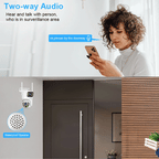 Smar 6MP PTZ WiFi IP Camera Dual Lens With Dual Screen Two-way Audio Auto Tracking Security Outdoor CCTV