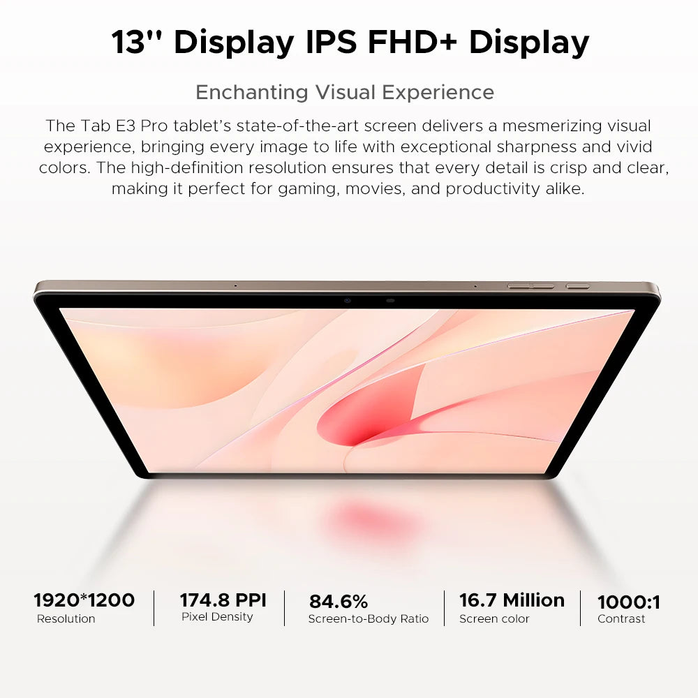 Global Version DOOGEE Tab E3 Pro Tablet Android 15 Gemini AI 13'' Display 7.9mm