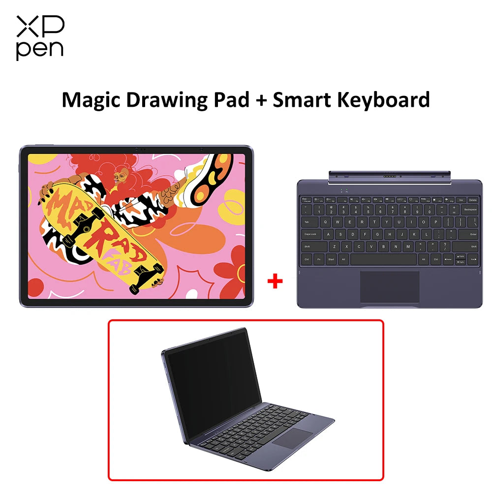 XPPen Magic Drawing Pad 12 inch Tablet Android Pad 2K Resolution 16K Levels 8GB 256GB