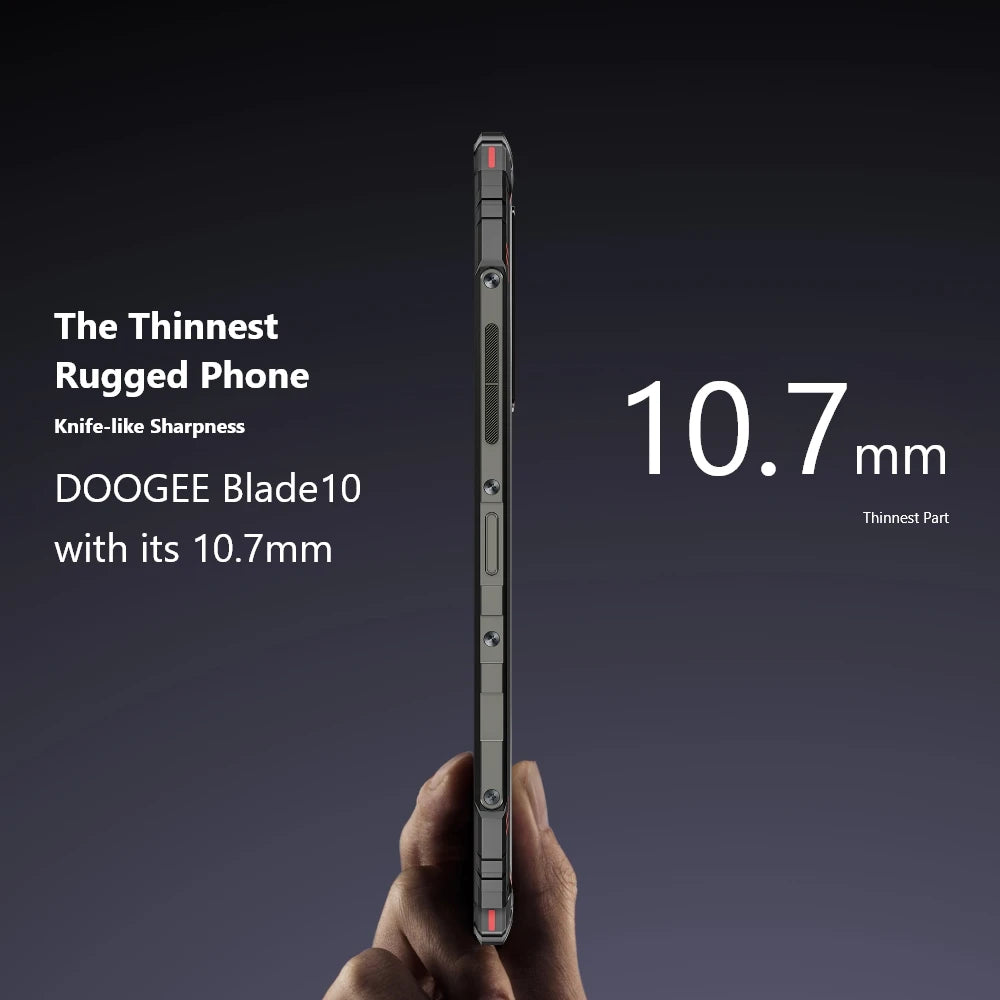 DOOGEE Blade10 Rugged Phone 6.56 Inch 90Hz IPS Display 9GB(4+5) 128GB Octa Core