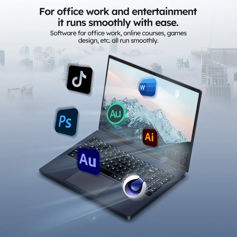 ORANGO Laptop Windows 11/10 AMD A4-7210U 16GB RAM 512GB SSD Backlit Keyboard Notebook