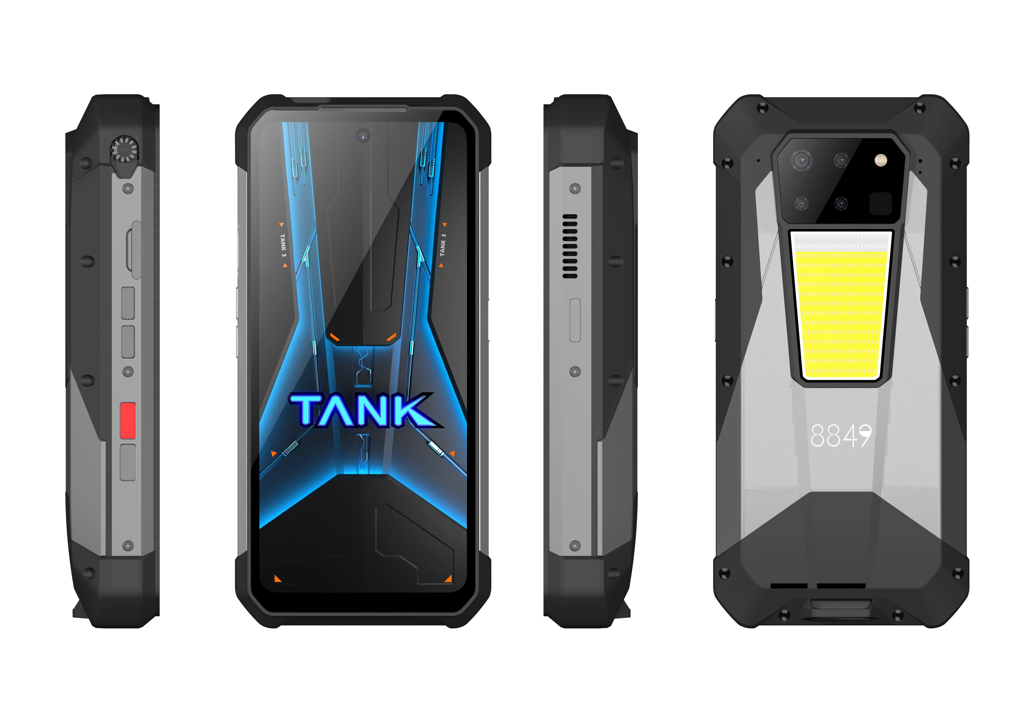 8849 Tank 3 Pro Unihertz Rugged Smartphone 5G with 100 Lumens Projector 32/36GB 512GB
