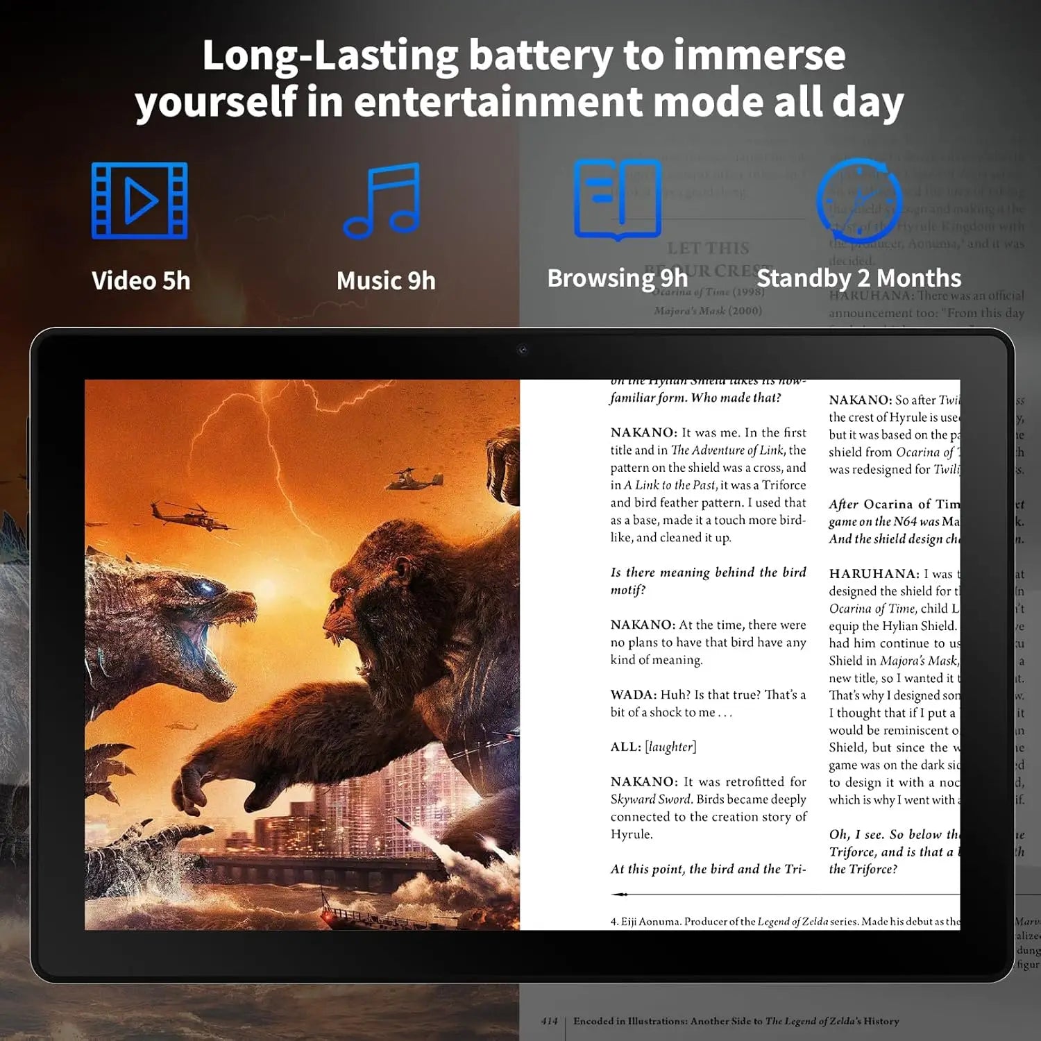 URAO A10L 10 Inch Tablet Android 14 12GB RAM 64GB ROM Octa-Core 5G WiFi with Keyboard Mouse Touch Pen