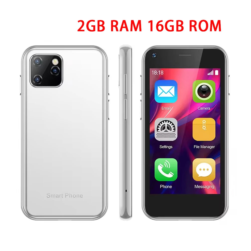 Soyes XS11 Mini Smartphone Android 8.1 2GB+16GB 3D Glass Body Quad Core Mobile Phones