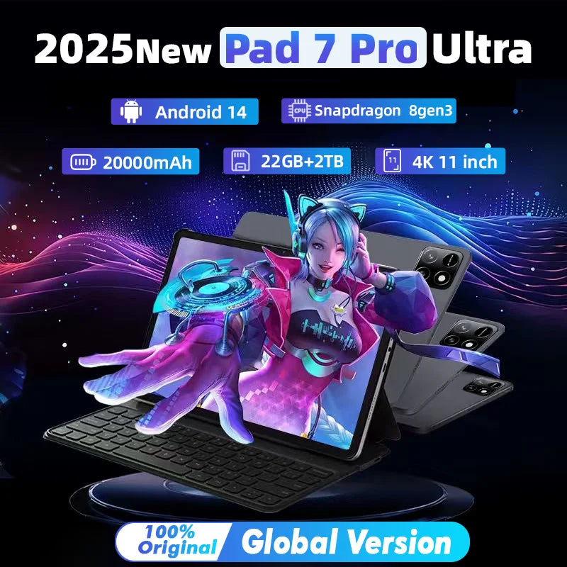 2025 Mi Pad 7 Pro Ultra Latest Global First Tablet mi Android 14 Snapdragon 8Gen3 11 inch Soft Light Screen WiFi GPS WPS