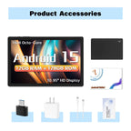 ANRY 10.95-inch HD Display Tablet Android 15 12GB RAM 128 ROM 2.4G/5G WiFi T606 Octa-Code