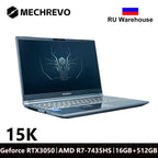 MECHREVO 15K 15.6 Inch Geforce RTX 3050 AMD R7-7435HS DDR5 165Hz FHD Wifi6 BT5.2 16GB 512GB