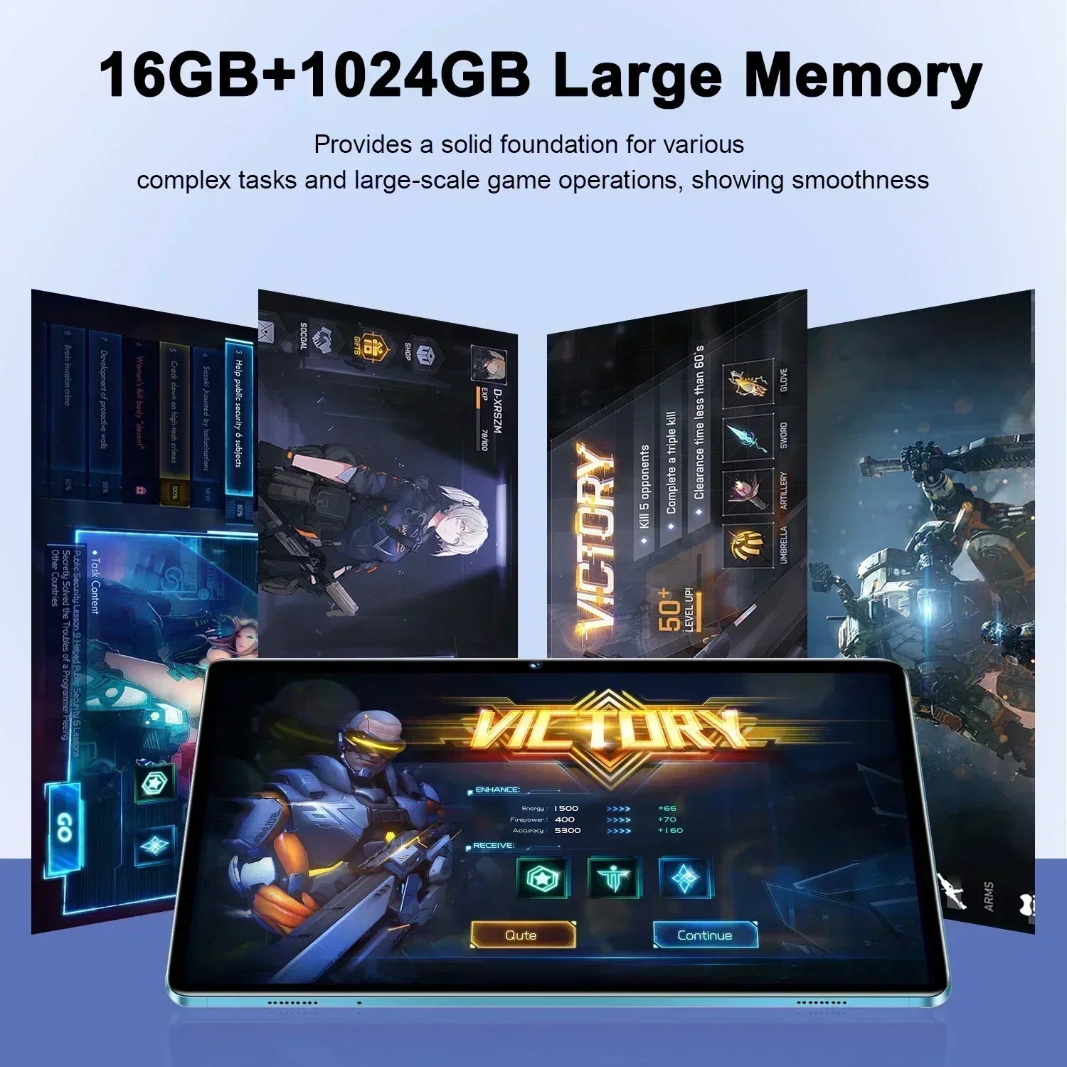 Original Pad 8 Pro Tablet 10.1 inch Android 13 Snapdragon 8gen2 Global 16GB+1024GB