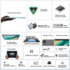 Global Version DOOGEE T36 Android 15 Tablet 8+256GB 12'' FHD+ 90Hz IPS Display Unisoc