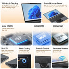 Laptop 15.6 Inch Intel N5095 Windows 10 Notebook Computer 16GB DDR4 512GB SSD 4000mAh