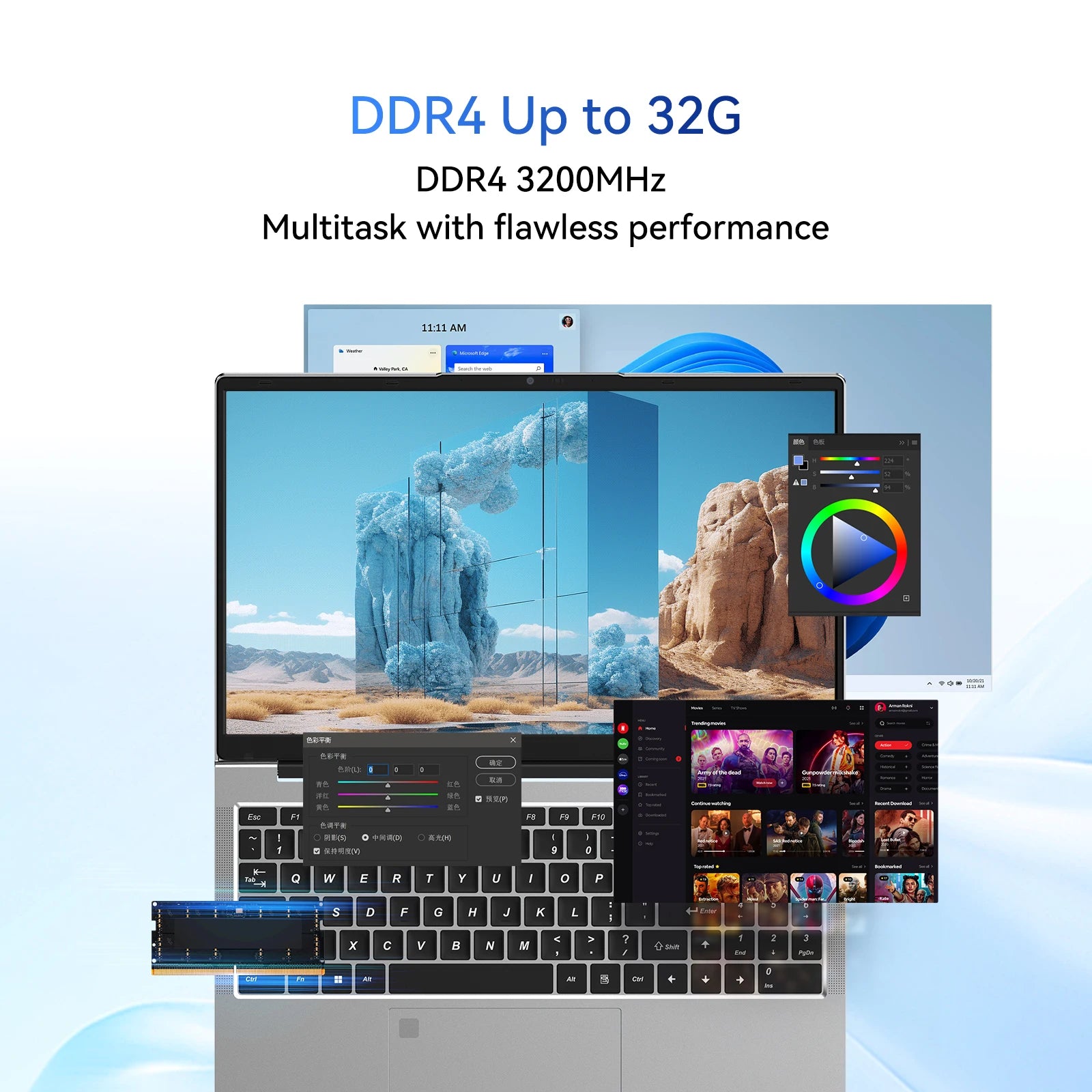 MOREFINE 2025 Brand New 15.6" IPS Laptop Intel Twin Lake N150 Processor Notebook Computer